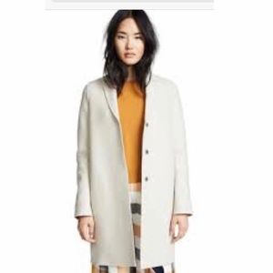 HARRIS WHARF LONDON Ivory Wool Coat. LIKE NEW
